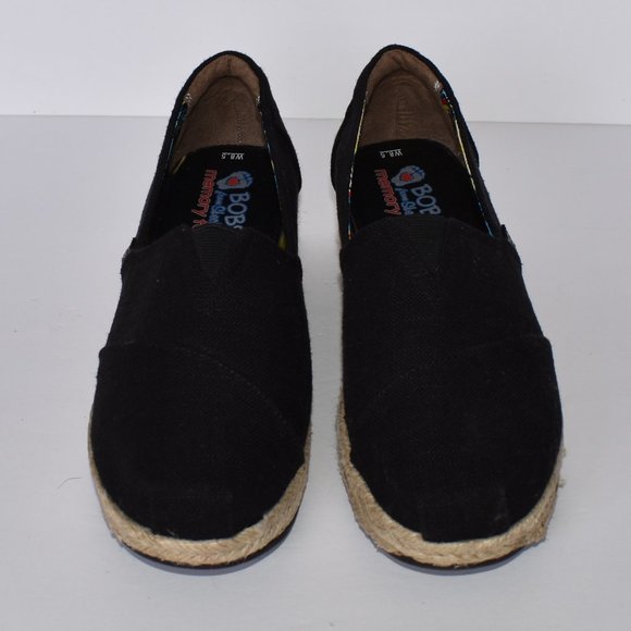 Skechers BOBS Espadrille Slip On Canvas Shoes 8.5 - Picture 2 of 8